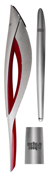 Olympic Torch From the 2014 Olympic Games Held in Sochi, Russia